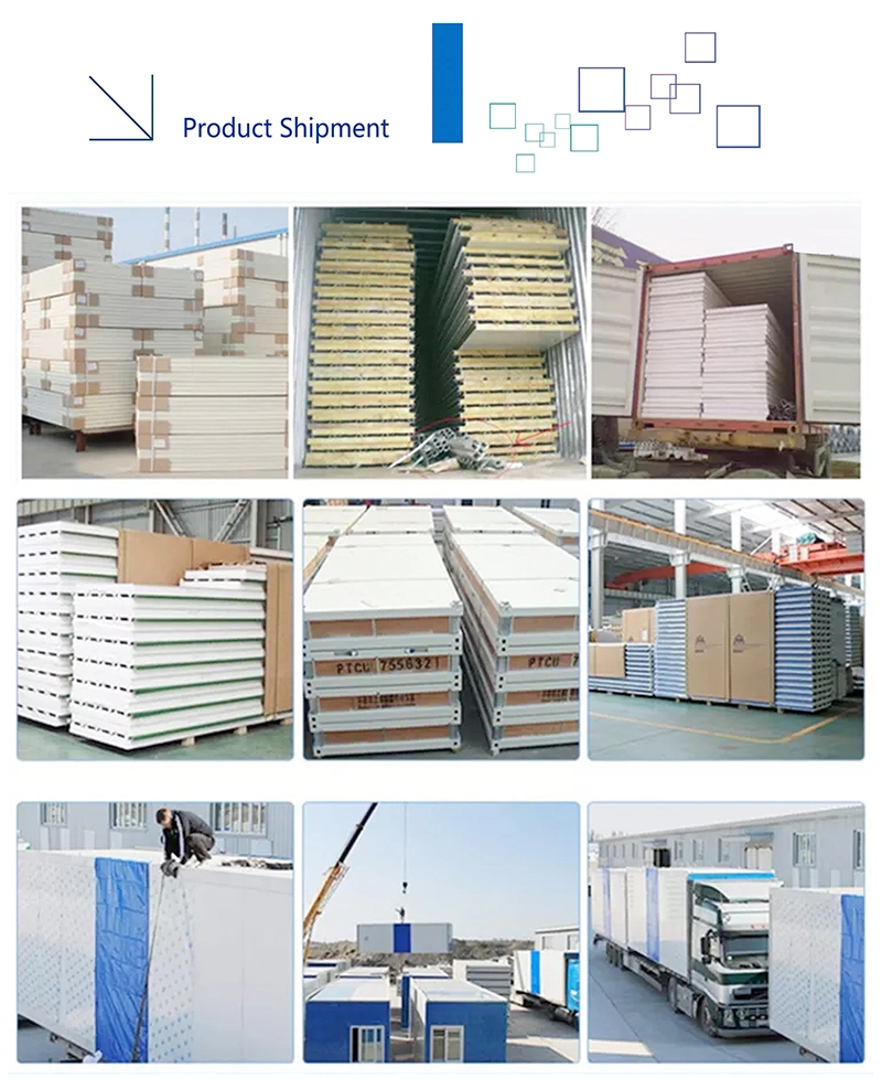 50~200mm Thickness Sandwich Panel for Walls and Roofs Polyurethane PU Sandwich Panel