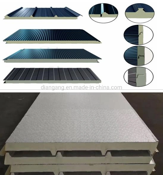 Clean Room PU PIR Core Thermal Insulated Plank Composite Sandwich Panel Board
