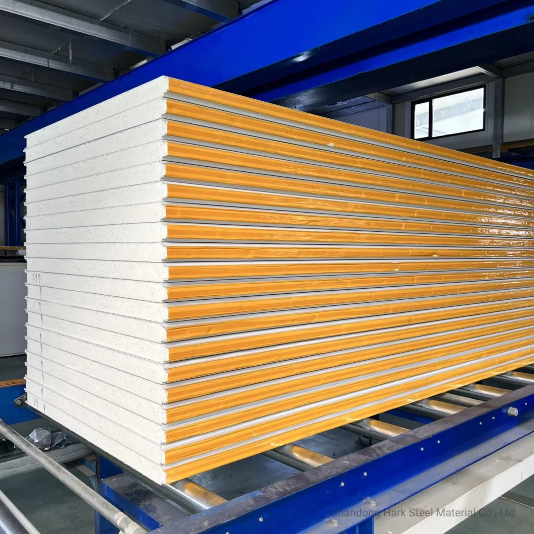 Low Price 30 40 50 80 100mm Polyurethane PIR/PUR/PU Foam Wall Metal Warehouse Building SIP Sandwich Panels