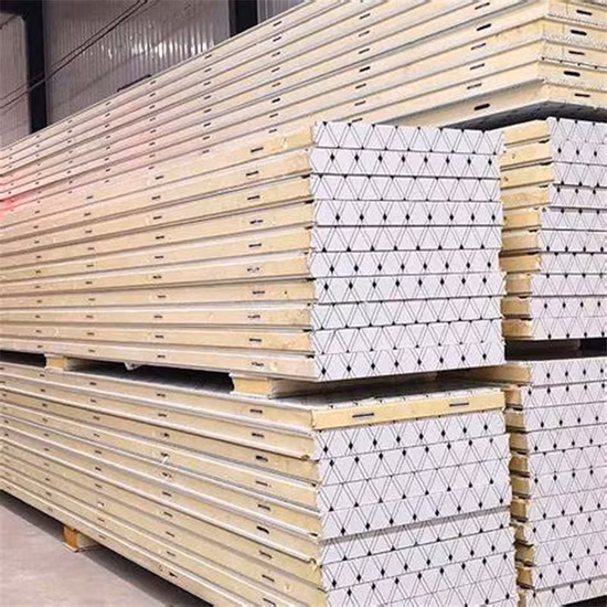 Factory Price 50mm to 200mm Thickness Insulated Fireproof PPGI PUR/PIR/Rock Wool Roof Wall Sandwich Panel for Cold Storage Room/Warehouse Basic Customization