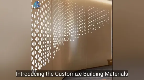Customize Building Materials Aluminum Composite Panel Metal Sheet Curtain Wall Cladding Fence Panel