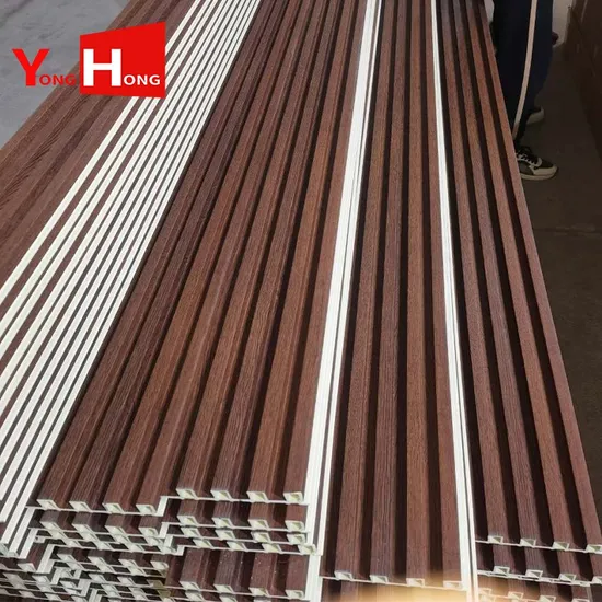 Best Price Building Material 3D Wood Plastic Composite Fluted Decorative Acoustic Ceiling Interior/Exterior PVC/WPC Wall Panel