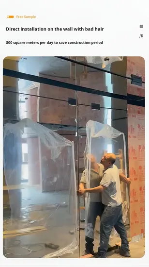 Mirror Panels Bamboo Charcoal Fiber PVC Wall Panel PVC Foam Board Indoor Decoration