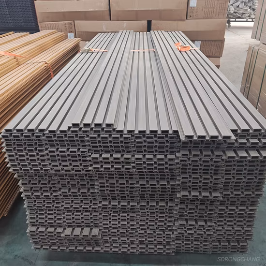Interior Plastic Wooden Composite Covering Board Wainscoting Vinyl Timber Decorativo 3D Fluted Cladding PVC WPC Wall Panel