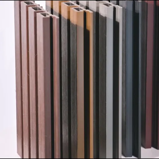 Waterproof Wooden Plastic Composite WPC Cladding Board 3D Fluted Wall Panel