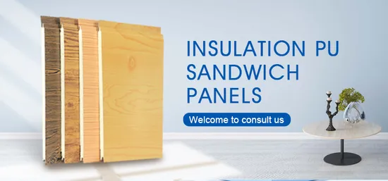 Exterior Outdoor Composite External PU Wall Cladding Panels Outdoor Sandwich Panel 
