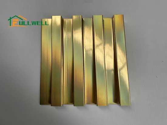 Fluted Indoor Decorative Wood Wall Plastic Panel Plastic Composite Cladding WPC WPC Slat Wall Panel Great Wall Panels Factory Price 