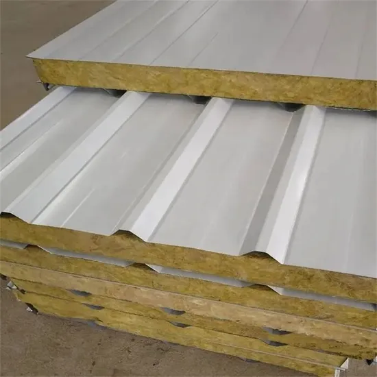 Waterproof Fireproof Insulated Rock Wool Wall Polyurethane Insulated PPGI PPGL PVDF PE Coated Composite Board Aluminum Galvalume Galvanized Metal Sandwich Panel 