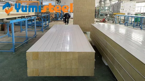 Composite Steel Rockwool Roof Sandwich Panel/Wall Sandwich Panel 