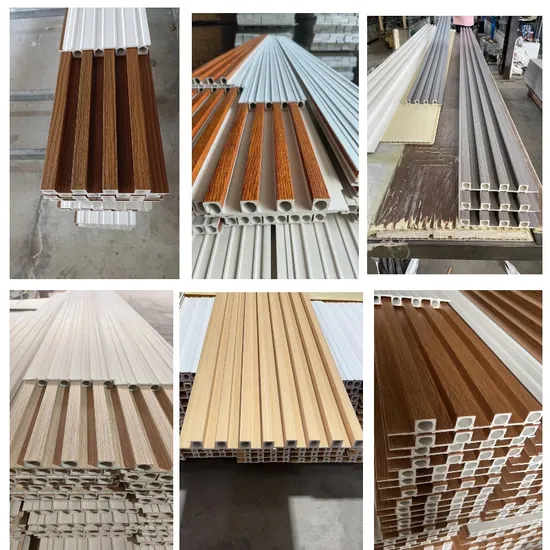 Interior Decorative Wood Plastic Composite PVC WPC 3D Wall Panels 