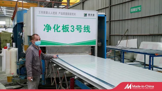 Building Materials Rock Wool Waterproof and Fireproof Insulation Board Prefab Steel Sheet Rock Wool Sandwich Panel for Roof 