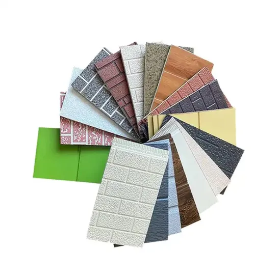 High Density Fireproof Thermal Insulation PU Board Corrugated Polyurethane Sandwich Wall Panel 