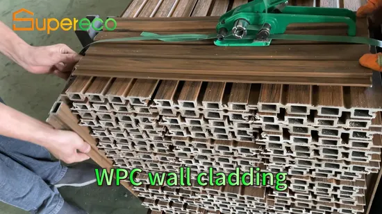 Wood Plastic Composite WPC Wall Panel Clading for Outdoor Decoration 